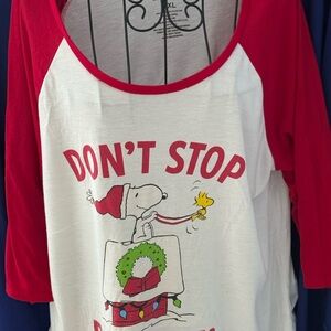 Snoopy Red and White  Shirt